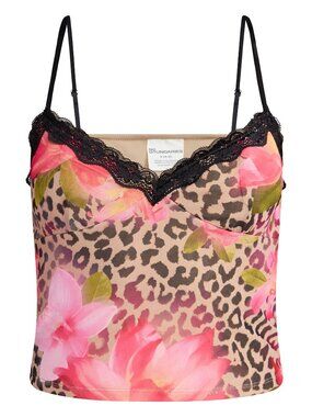 NWT Mesh Camisole with Lace Trim Sz Sm